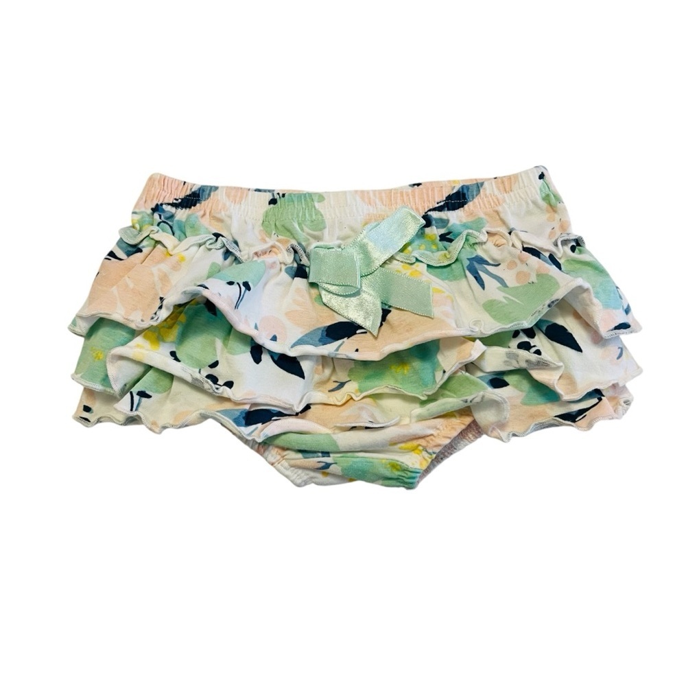 Baby Starters Floral Diaper Cover with Bow